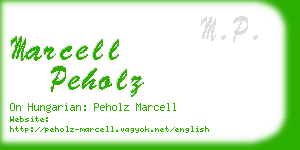 marcell peholz business card